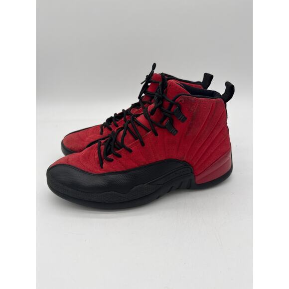 Air Jordan 12 Reverse Flu Game Retro Sneaker Size 9 2020 Red Black CT8013-602 - Picture 3 of 6